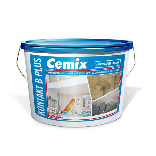 Cemix Kontakt B PLUS kvarcszemcsés alapozó - 25 kg