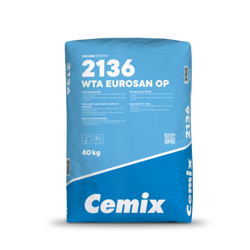 Cemix WTA Eurosan OP kézi felsővakolat - 40 kg